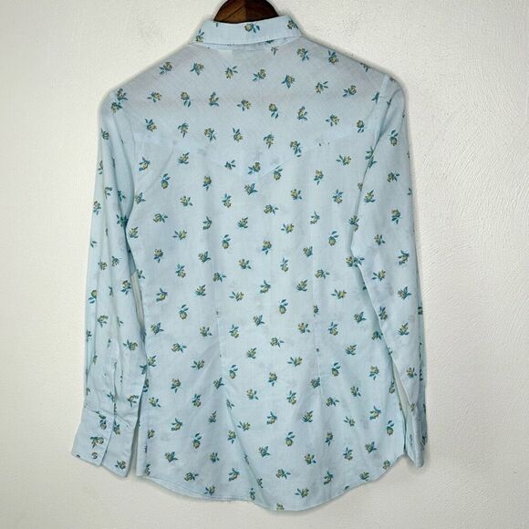 Champion Westerns Vintage Mini Floral Pearl Snap Long Sleeve Shirt - Big Kids 14 - Picture 2 of 10